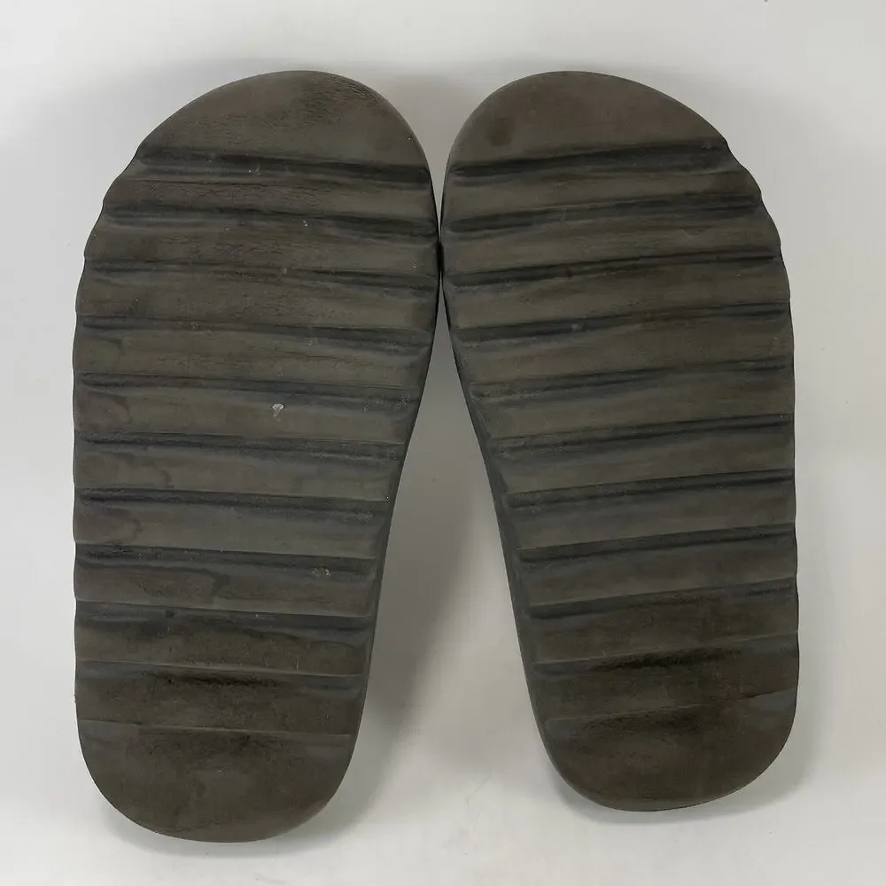 Adidas Yeezy Slide Onyx Mens Size 7 Black Charcoal Dark Grey Foam Sandals